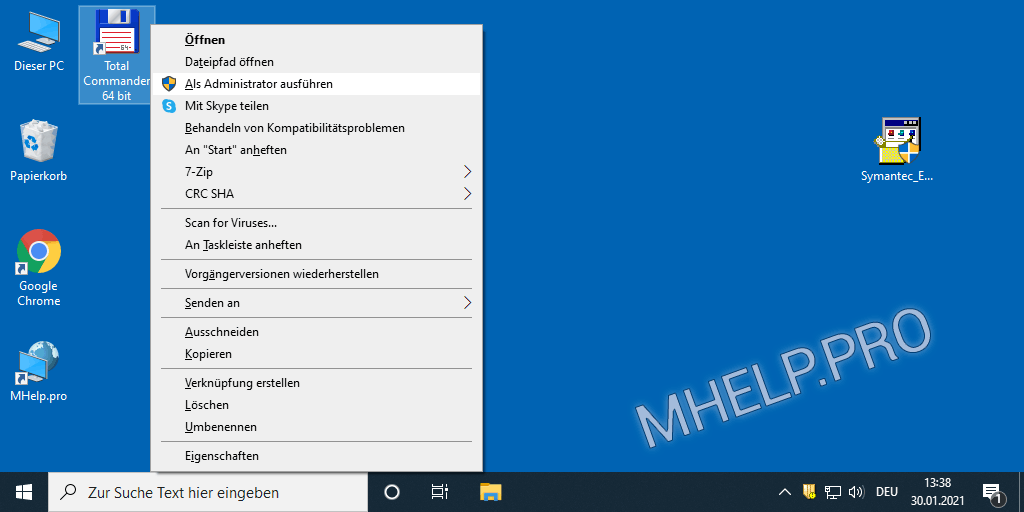 So führen Sie ein Programm als Administrator in Windows 10 aus
