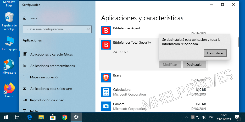 Как удалить bitdefender с компьютера windows 10