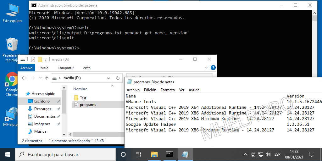 Cómo Ver Una Lista De Todos Los Programas Instalados En Windows Mhelppro Es 1197