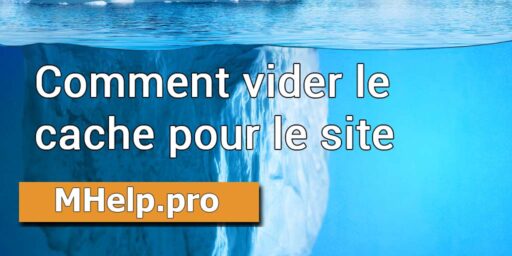 Comment vider le cache pour le site (ou une page spécifique)