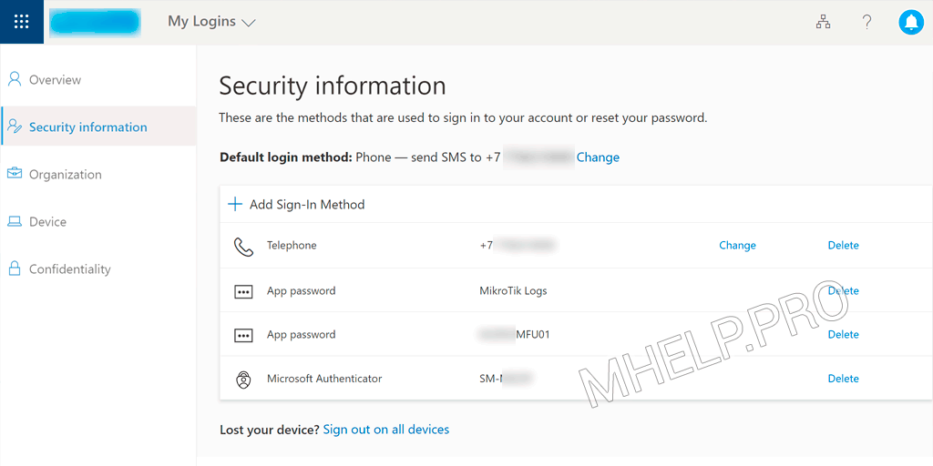 How to create an Office 365 app password