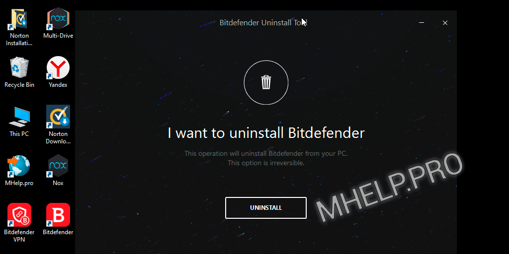 How to remove Bitdefender (Antivirus, Internet Security, etc.) » MHELP.PRO