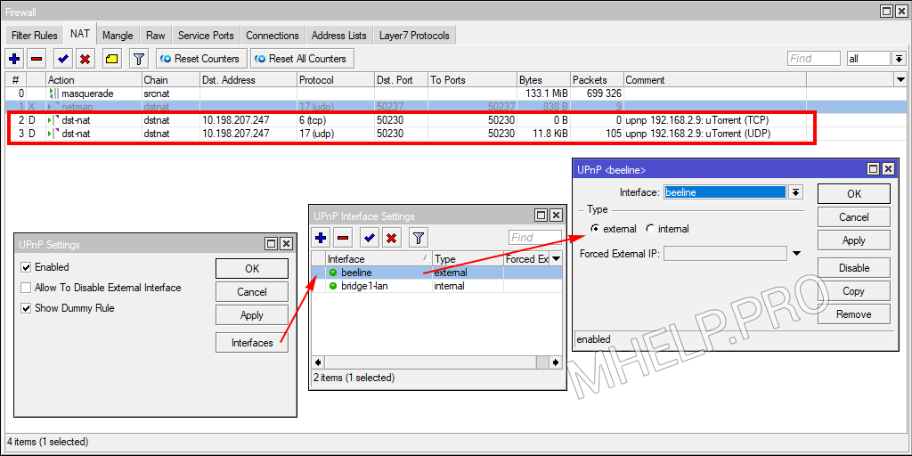 Как пробросить порты на роутере mikrotik