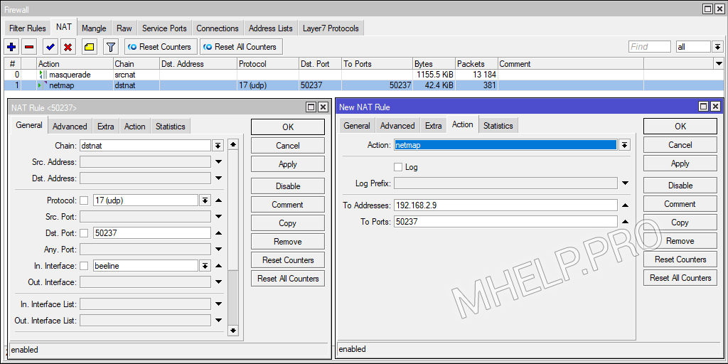 mikrotik port forwarding